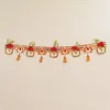 Lotus and Gajra Style Bandhanwar Handmade Banderwar Wall Hanging Door Hanging for Diwali / Bandarwal / Toran for Door, Traditional Toran for Door, 40"inch Length