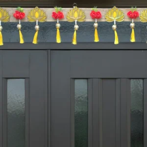 Lotus Design Door Toran with Tassels & Floral For Diwali Decoration