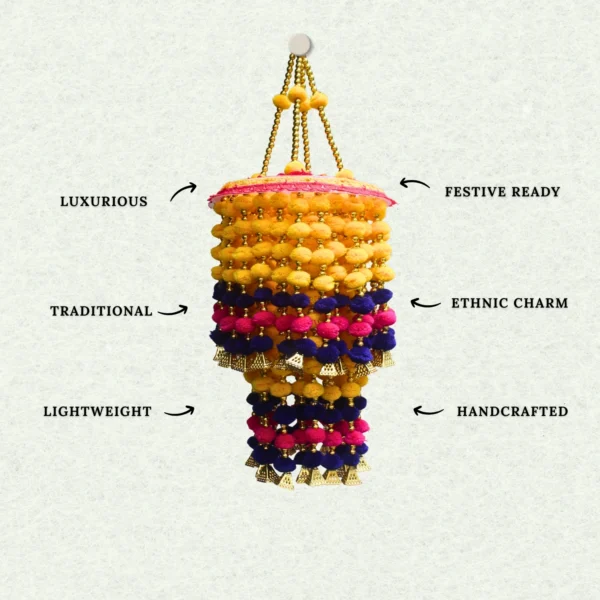 multicolour-pom-pom-layered-jhumar-with-golden-bells.webp