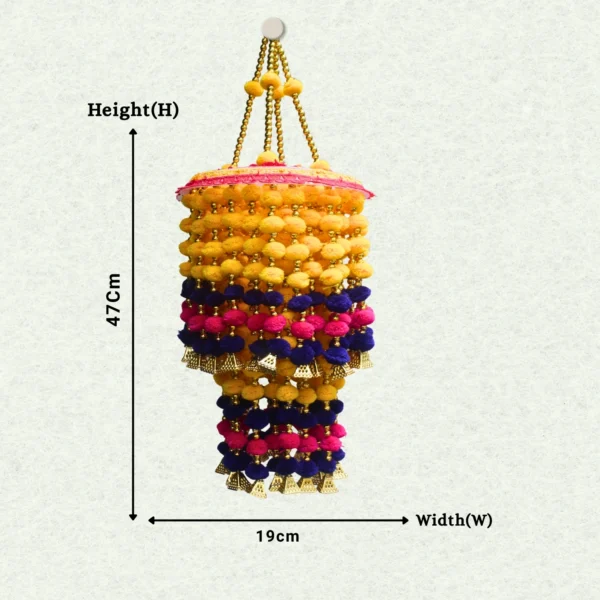 multicolour-pom-pom-layered-jhumar-with-golden-bells-for-diwali-festival.webp