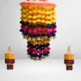 multicolour-pom-pom-layered-jhumar-with-golden-bells-for-diwali-festival-weddings.webp