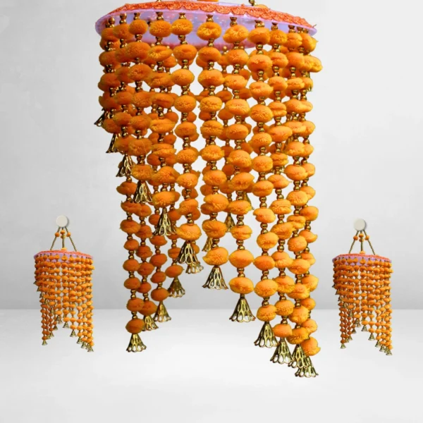 orange-pom-pom-jhumar-with-golden-bell-danglers-diwali-navratri.webp