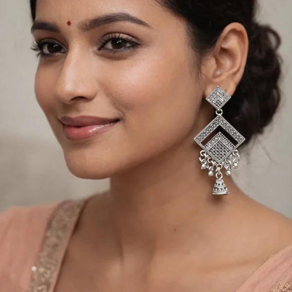 oxidised-silver-traditional-earrings