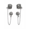 oxidized-silver-elephant-charm-chain-drop-earrings