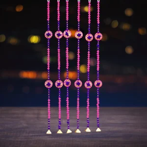 Pink and Blue Diwali Latkan for Door & Wall Hanging for Festivals