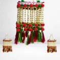 red-green-tassel-beaded-jhumar-with-golden-chains-festive-hanging.webp