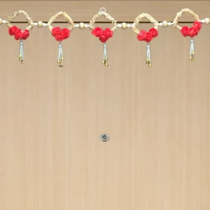 Red Rose & Pearl Decorative Diwali Toran and Home Decortion