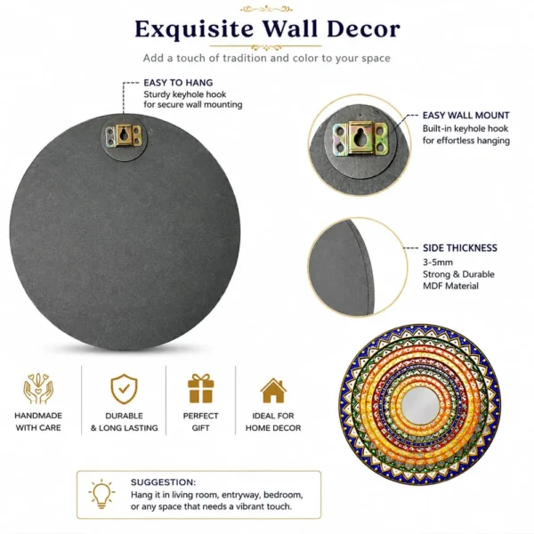 multicolor-handmade-lippan-art-wall-mirror-04 multicolor-handmade-lippan-art-wall-mirror-04