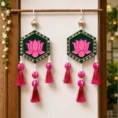 pink-lotus-diya-hanging