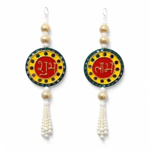 Shubh Labh Door Hanging – Traditional Indian Wall Hanging for Home & Festive Decor