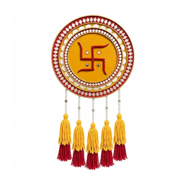 swastik-wall-hanging-with-mirror
