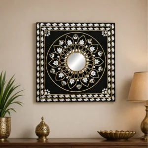 traditional-handmade-black-lippan-art-mirror-wall-hanging-01