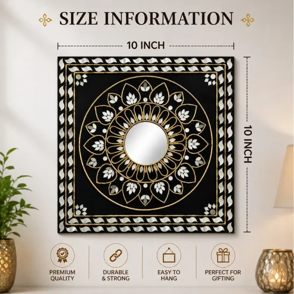 traditional-handmade-black-lippan-art-mirror-wall-hanging