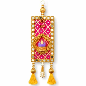 Shubh Labh Diya Wall Hanging for Diwali Home Decoration