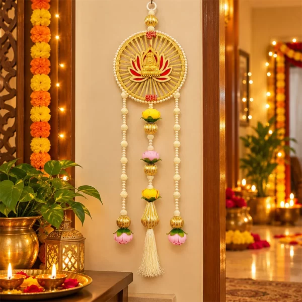 golden-lakshmi-lotus-hanging-toran-for-diwali-pooja-room-decoration-1