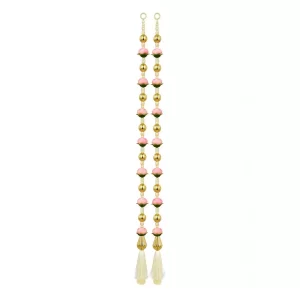 pink-artificial-flower-door-latkan-with-golden-beads-tassels