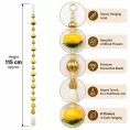 yellow-artificial-flower-door-latkan-with-golden-beads-tassels